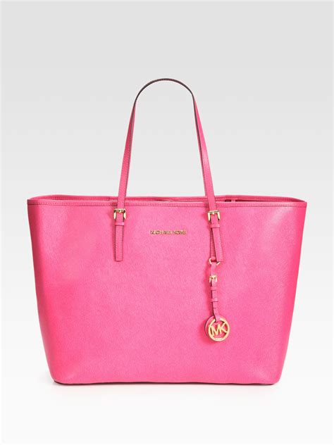 michael kors hot pink handbag|Michael Kors Pink Outlet Handbags.